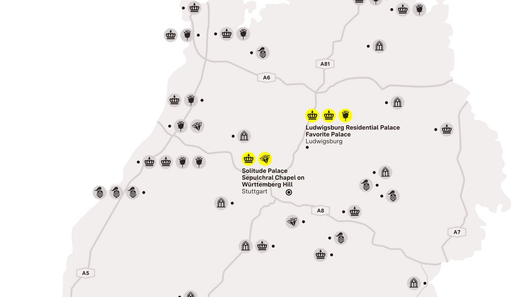 journey map, Illustration: Staatliche Schlösser und Gärten Baden-Württemberg, JUNG:Kommunikation GmbH journey map, Illustration: Staatliche Schlösser und Gärten Baden-Württemberg, JUNG:Kommunikation GmbH